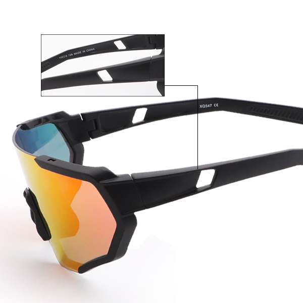 Übergroße, winddichte Revo-Sportsonnenbrille für den Radsport – Bang Long