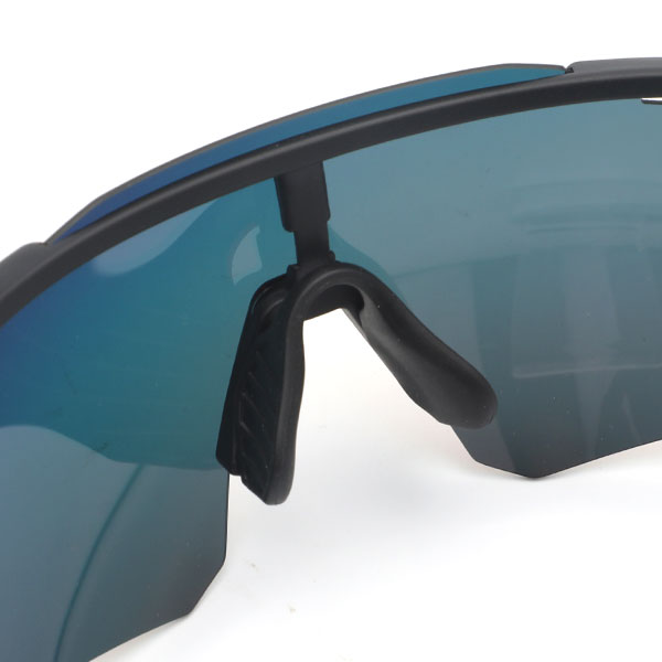 Halbrahmen-reflektierende Radsport-Sonnenbrille mit Lüftungsschlitzen – Bang Long