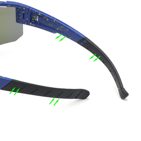 Ventilative, winddichte Fahrrad-Sonnenbrille mit halbem Rahmen – Bang Long