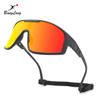 Fahrrad-Sportsonnenbrille mit verspiegelten Gläsern und Vollrahmen