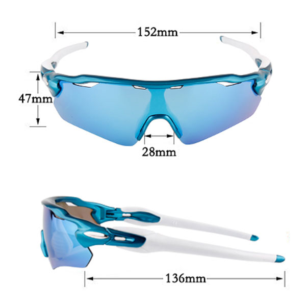 Winddichte Radsport-Sonnenbrille mit HD-Linse und halbem Rahmen – Bang Long