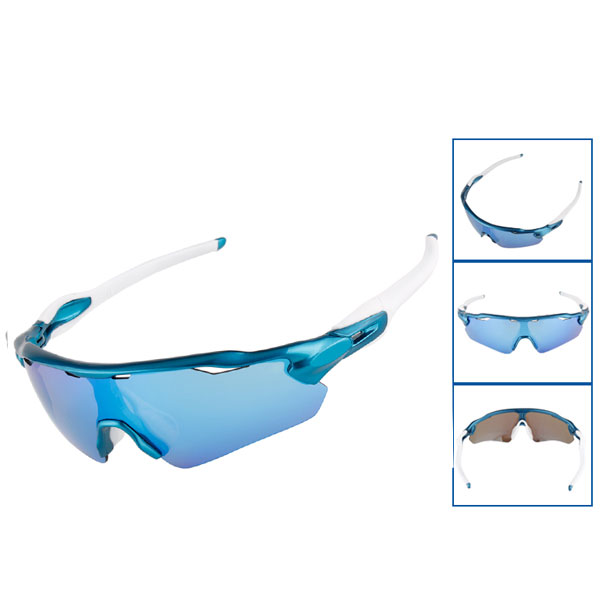 Winddichte Radsport-Sonnenbrille mit HD-Linse und halbem Rahmen – Bang Long