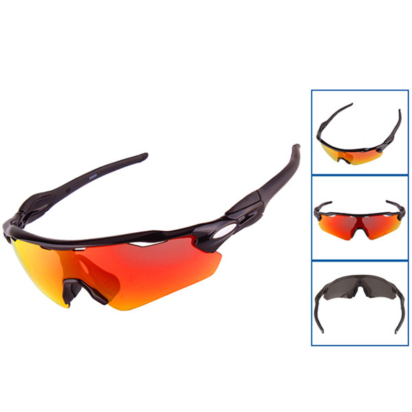 Winddichte Radsport-Sonnenbrille mit HD-Linse und halbem Rahmen – Bang Long