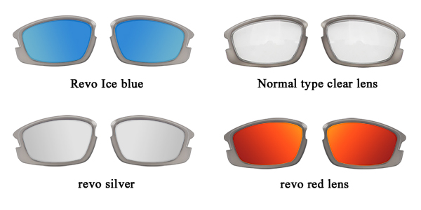 TR Square Ersatzglas-Sportsonnenbrille mit Sehstärke – Bang Long