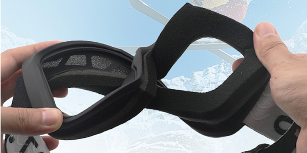 Farbenfrohe, erstklassige individuelle Skibrille zum Snowboarden – Bang Long