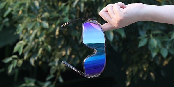 Photochrome Baseball-Sonnenbrille mit reflektierenden Gläsern für große Köpfe – Bang Long