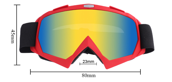 Reflektierende Off-Road-Motocross-Brille in Farbe – Bang Long